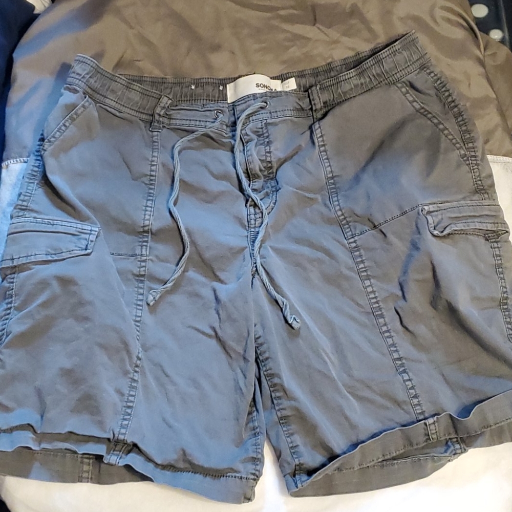 Sonoma dark green cargo shorts